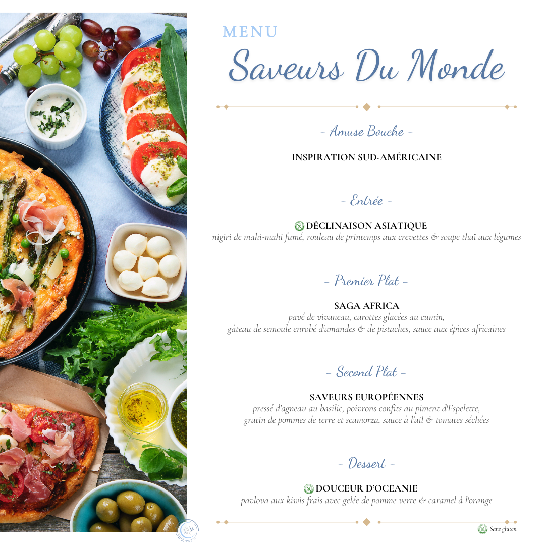 Menu Autour du monde