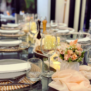 Gluten-free St Maarten private dinner setup